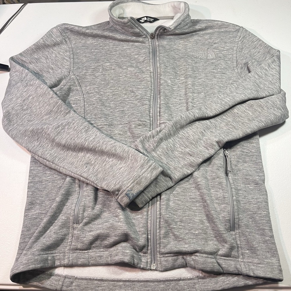 The North Face Mens Blue Long Sleeve Pockets Fleece Full-Zip Jacket Large‎ Read